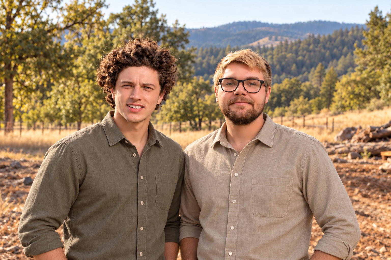 Elijah and Braden at a Northern California property
